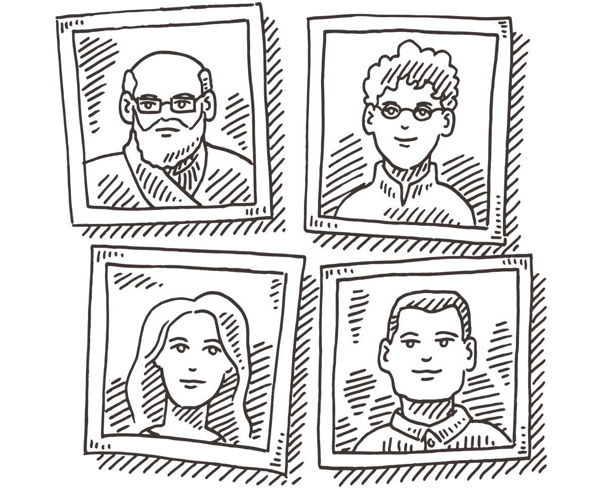 Illustration einer Familie